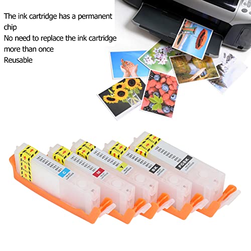 Sanpyl Empty refillable Printer Ink Cartridge with Permanent chip, for PIXMA TS702 TR7520 TR8520 TR8620 TS6120 TS6220 TS6320 TS8120 TS8220 TS8320 TS9120 TS9520 TS9521C Printer