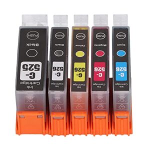 fafeicy printer cartridge ink cartridge with ink for pixma ip4850/ip4950 ix6550 mg5150/mg5250 (bk bk c m y 5 colors)