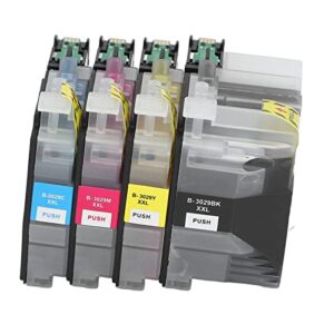 Hilitand 4Pcs Ink Cartridge BK C M Y Smoothly Ink Output Ink Cartridge Printing Cartridge with Ink for Printing Photos, Test Papers, Documents