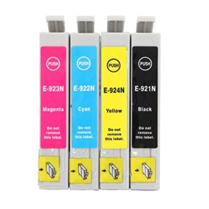 Hilitand 4Pcs Ink Cartridge BK C M Y Ink Cartridge Set Printer Cartridge with Ink for Office Printing Photos, Test Papers, Documents