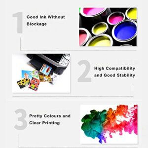 Walfront 4PCS Ink Cartridge Inkjet Ink Cartridge Replacement Printer Refill Box Replacement for OFFICEJET PRO 8000 4 Colors