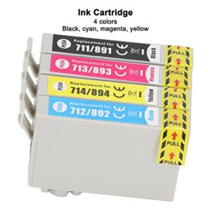 4PCS Ink Cartridge,High Page Capacity Printer Cartridge for Stylus D78 D92 D120 DX4000 DX4050