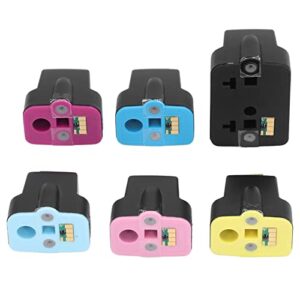 Hilitand Printer Ink Cartridge Smoothly Ink Output 6 Color Cartridge Combo Pack BK C M Y LC LM Ink Cartridge Set for Printing Photos Documents