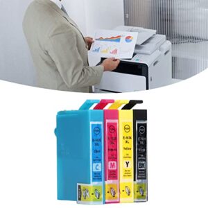 Hilitand 4Pcs Ink Cartridge Smoothly Ink Output Clear Fadeless Print Printer Cartridge with Ink for Printing Photos, Test Papers, Documents