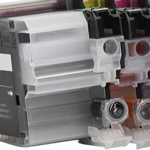 Fafeicy 4Pcs Ink Cartridge Inkjet Cartridge Printer BK C M Y Smoothly Output Clear Print Printing Cartridge with Ink for MFC J5830DW Printer