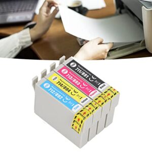 Hilitand 4 Pcs Ink Cartridge Printer Cartridge Ink Cartridge Replacement Print Photos, Test Papers, Documents for Office Use