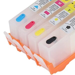 Fafeicy 4PCS Ink Cartridge,Permanent Chip Replacement Refill Ink Cartridge PP for Office (HP 934-935)