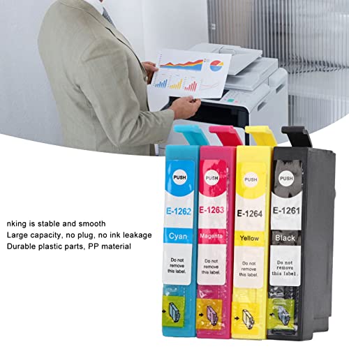 Hilitand 4PCS Ink Cartridge Simple Installation Printer Ink Cartridge PP Cartridge Combo Pack Replacement for Printer Accessories