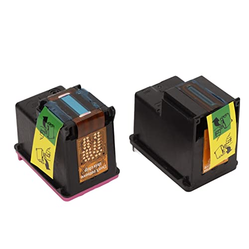 FOSA 2pcs Ink Cartridges, 62XL Colored, Black Print Cartridges Replacement for OfficeJet 200 258 5540 5542 5640 7640 Printer, Standard Ink Cartridge for Office