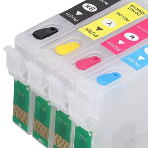 FTVOGUE 4PCS Ink Cartridge,Reusable Printer Refill Inkjet Cartridges PP for Homer Office (T1431/T1432/T1433/T1434)