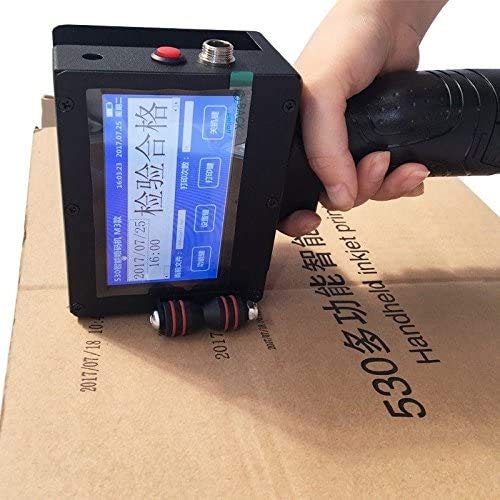 Premium Quality Handheld Intelligent Inkjet Printer, 600DPI Portable Handheld Jet Printer Inkjet Coding Machine Date Coder, 4.3" LED Screen Display for Trademark,Logo,Graphic,Date Coder