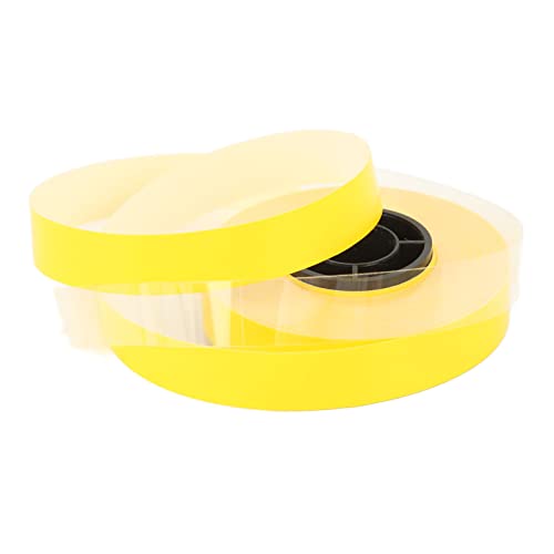 3 Roll Label Maker Tape Refills Tape Each 26.2ft Length 9mm Width Tear Resistant PET Label Maker Tape Refills for LM 370 380 390 (Yellow)
