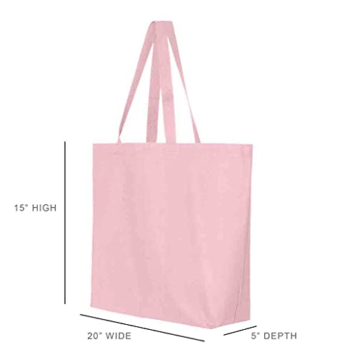 Pink Tote Bags with Black Bow - Alpha Chi Omega Tote Bag - Large Canvas Tote Bag for Women and Sisterhood