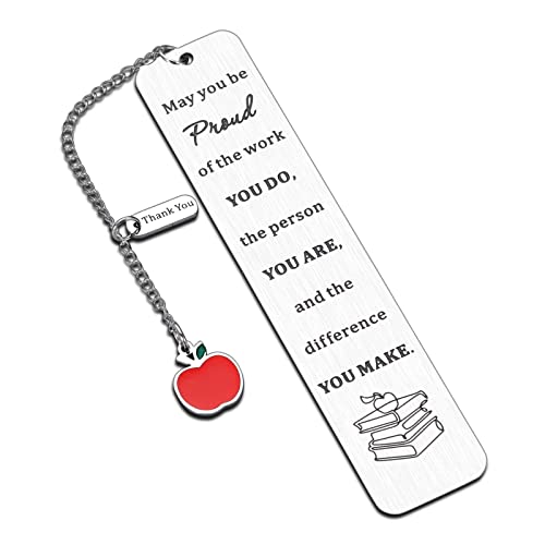 Teacher Appreciation Gifts for Women Men Teacher Appreciation Gifts in Bulk Thank You Gifts for Teachers Bookmark for Principles Teacher Gifts from Students Graduation Retirement Gifts for Teachers