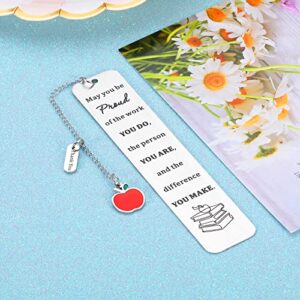 Teacher Appreciation Gifts for Women Men Teacher Appreciation Gifts in Bulk Thank You Gifts for Teachers Bookmark for Principles Teacher Gifts from Students Graduation Retirement Gifts for Teachers