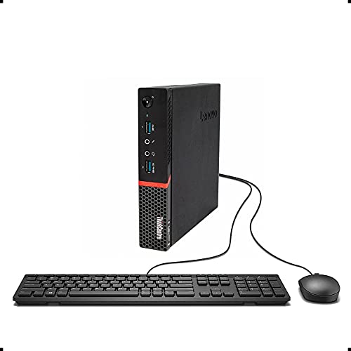 Lenovo Think Center M700 Tiny Desktop PC, Intel Quad Core I5-6400T 2.2GHz up to 2.8G, 16GB Memory,512GB SSD, WiFi, BT 4.0,HDMI,USB 3.0,DP Port,Windows 10 Pro 64 Bit English/Spanish/French(Renewed)