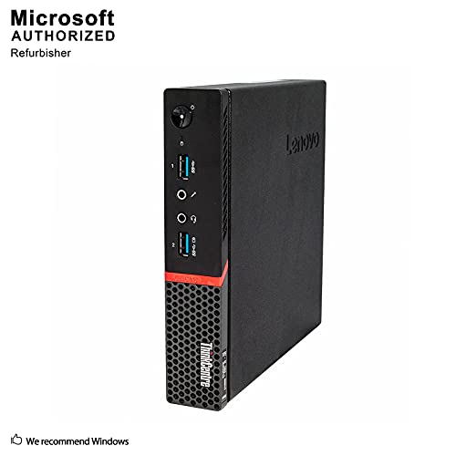 Lenovo Think Center M700 Tiny Desktop PC, Intel Quad Core I5-6400T 2.2GHz up to 2.8G, 16GB Memory,512GB SSD, WiFi, BT 4.0,HDMI,USB 3.0,DP Port,Windows 10 Pro 64 Bit English/Spanish/French(Renewed)