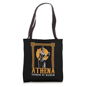 athena, goddess of wisdom greek mythology tote bag