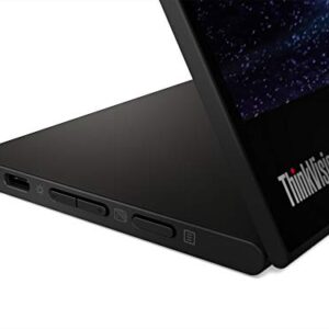 ThinkVision M14t USB-C Mobile Monitor with Touch Screen - Black