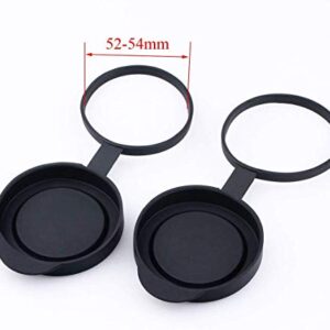 SVBONY Protective Rubber Objective Lens Caps for Fits Binoculars with Outer Diameter 52-54mm