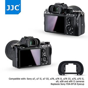 2 Pack Camera Eyecup Eye Cup Eyepiece Spare Replacement for Sony A9II A7RIV A7RIII A7III A7RII A7SII A7II A7R A7S A7 A9 A99II A58, Replaces Sony FDA-EP18 FDA-EP16 FDA-EP15