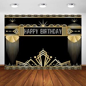 avezano 7x5ft great gatsby theme birthday party backdrop roaring 20s retro 1920s photo booth backdrop for adults birthday party decorations the great gatsby theme bday parties photoshoot background