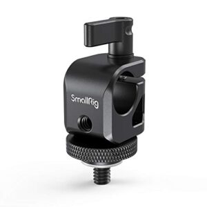 smallrig 15mm rod clamp rail connector with 1/4″ thread hole to attach camera microphones/sound recorders/lighting equipment – 860