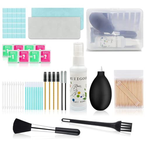 166 Pcs iPhone Cleaning Kit Airpods Cleaner kit Phone Cleaner Kit, MUIIGOOD for Charging Port iPhone Port Speaker w Screen Cleaner Spray, Putty for Phone Airpod pro Earbud Camera Electronics Cleaning