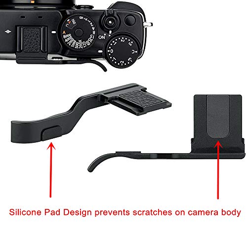 JJC Deluxe Metal Thumb Up Grip for Fujifilm Fuji X-Pro3 X-Pro2 X-Pro1 Xpro3 Xpro2 Xpro1 Digital Mirrorless Camera Thumb Support