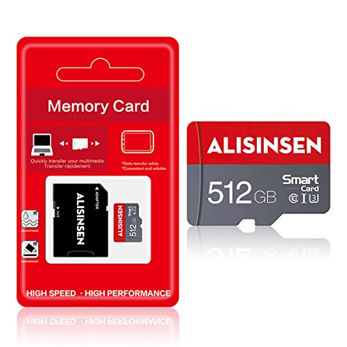 Micro SD Card 512GB High Speed Memory Card,TF Card 512GB with SD Card Adapter Micro Memory SD Cards 512GB for Camera (Class 10 High Speed), TF Card for Phone Computer Game Console