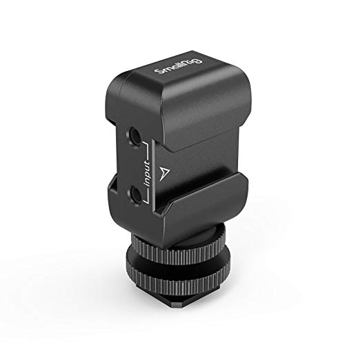 SMALLRIG Two-in-One Bracket Cold Shoe Mount Compatible with Rode Wireless GO and Saramonic Blink 500 for Two-Person Vlogging - 2996