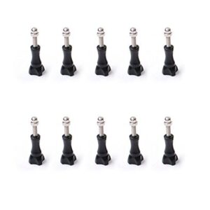 oumers long thumbscrew with cap thumb screw set stainless for gopro accessories monopod handhold stick mount/windshield suction for gopro hero5 black, hero4, hero3+, hero3, hero2 camera (10pcs/pack)