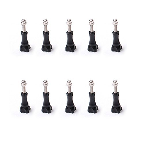 Oumers Long Thumbscrew with Cap Thumb Screw Set Stainless for GoPro Accessories Monopod Handhold Stick Mount/Windshield Suction for Gopro Hero5 Black, Hero4, Hero3+, Hero3, Hero2 Camera (10pcs/Pack)