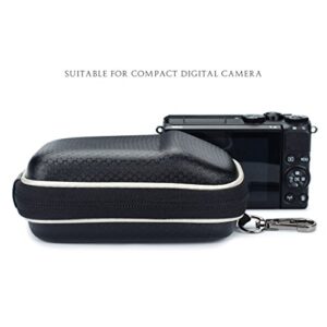 Hard EVA Shock Resistant Compact Digital Camera Case Carrying Protective for Canon PowerShot SX730 HS G9 X Nikon COOLPIX A900 W100 Panasonic Lumix DMC TZ80 Sony Cyber-Shot DSC WX500 HX90 RX100, Black