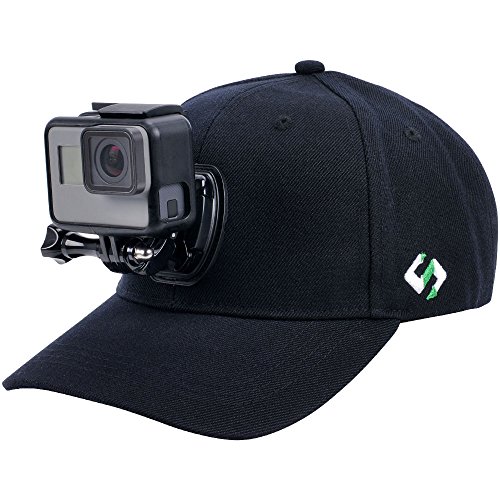 Smatree Baseball Hat with Quick Release Buckle Mount Adjustable Cap Compatible for GoPro 11/MAX/Hero 10/9/8/7/6/5/4/3 Plus/3/DJI OSMO Action Cameras (M 57CM-59CM)