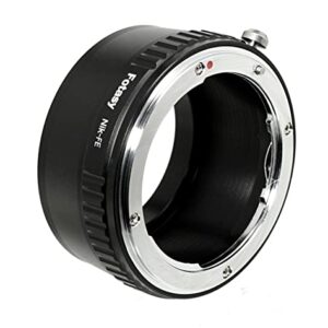 Fotasy Manual F Mount Lens to E-Mount Adapter, NK E Mount Adapter, Compatible with Nikon F Lens Sony a7 a7R a7s II III IV a9 a7c Alpha 1 a6600 a6500 a6400 a6300 a6100 a6000 a5100 a5000 a3500 ZV-E10