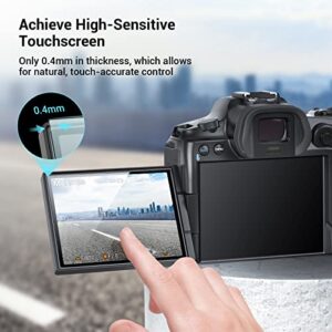 SMALLRIG R3 R5 R5 C Screen Protector, Anti-Scratch Anti-Fingerprint Anti-Bubble Anti-Dust, Hardness Tempered Glass Full Coverage Screen Guard for Canon R3, R5, R5 C [2+2 Pack] - 3674
