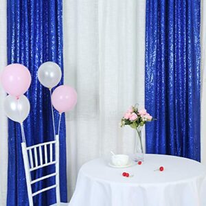 trlyc 2ft by 8ft fathers’day royal blue sequin curtain backdrop for christmas wedding party