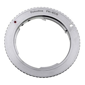 Fotodiox Lens Mount Adapter - Pentax K Mount (PK) SLR Lens to Canon EOS (EF-S) Mount SLR Camera Body