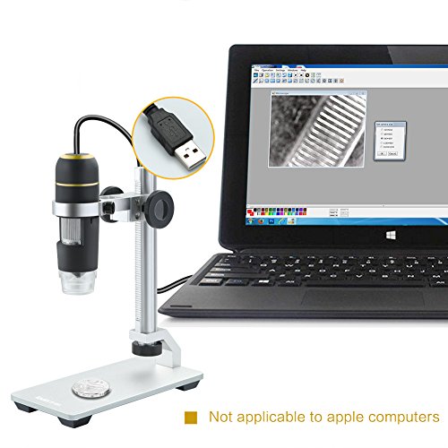 Koolertron Aluminum Alloy Microscope Stand Portable Adjustable Manual Focus Digital USB Microscope Holder Support Adjusted Up and Down