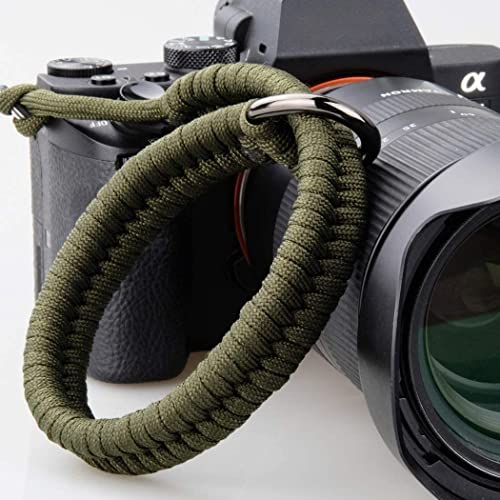 AQAREA Camera Wrist Strap for DSLR Mirrorless Camera, Quick Release Camera Hand Strap with Safer Connector （Green）