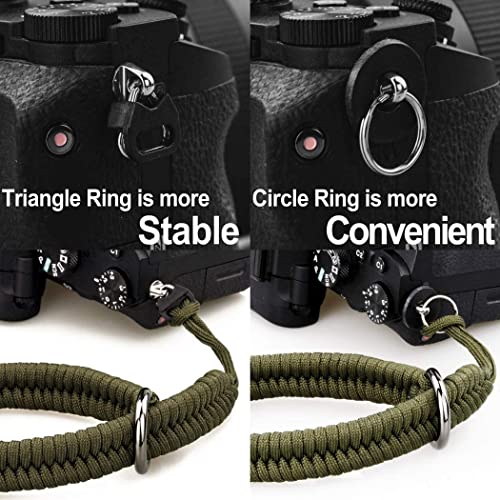 AQAREA Camera Wrist Strap for DSLR Mirrorless Camera, Quick Release Camera Hand Strap with Safer Connector （Green）