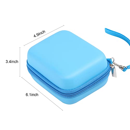 MINIBEAR Kids Camera Case Compatible Kids Camera, Case for Camera for Kids and Kids Action Camera Accessories, 6.1 x 4.9 x 3.4 inch Shockproof Storage Box fits for Most Kids Camera (Blue)