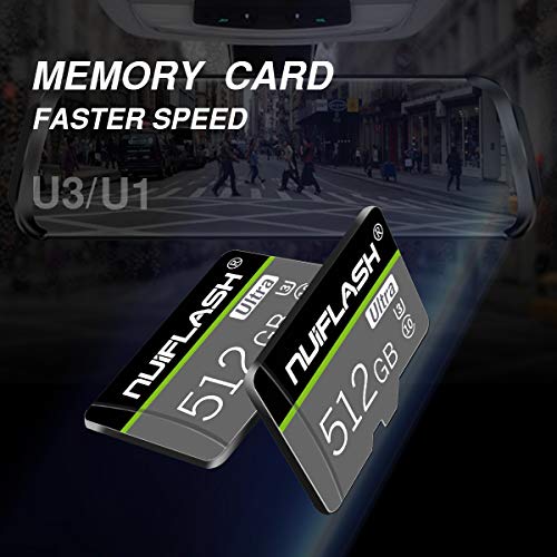 512GB Micro SD Card Class 10 TF Memory Card High Speed Memory Card for Smartphone,Camera,PC,Mac,Drone,Portable Gaming Devices（512GB）
