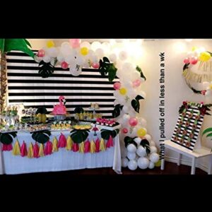 SJOLOON 7X5ft Black and White Stripe Photography Backdrops Birthday Party Decoration Backdrop Photo Studio Booth Background 11077