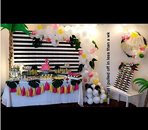 SJOLOON 7X5ft Black and White Stripe Photography Backdrops Birthday Party Decoration Backdrop Photo Studio Booth Background 11077