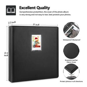 640 Pockets Photo Album for Fujifilm Instax Mini Camera, Polaroid Snap PIC-300 Z2300 Instant Camera, 2x3 Photo Album Book for Fujifilm Instax Mini 11 12 9 Evo 90 70 40 8 7 LiPlay Instant Camera (black)