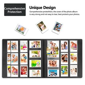 640 Pockets Photo Album for Fujifilm Instax Mini Camera, Polaroid Snap PIC-300 Z2300 Instant Camera, 2x3 Photo Album Book for Fujifilm Instax Mini 11 12 9 Evo 90 70 40 8 7 LiPlay Instant Camera (black)