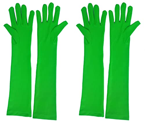 JOMOCARE Chromakey Gloves Green Chroma Key Glove Invisible Effects Background Chroma Keying Green Gloves for Green Screen Photography Photo Video… (Tight, Green x2Pairs)