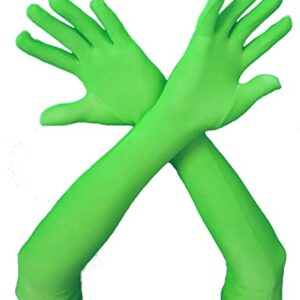 JOMOCARE Chromakey Gloves Green Chroma Key Glove Invisible Effects Background Chroma Keying Green Gloves for Green Screen Photography Photo Video… (Tight, Green x2Pairs)